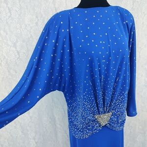Endién Ltd. New York/Paris Blue Vintage 80’s Two-Piece Sequin Dress